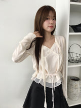  Rabit scarf blouse