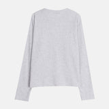 コルディ ワッフル ショルダー ジップアップ ティーシャツ