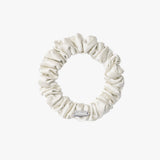 MINI SHIRRING SATIN SCRUNCHIE (IVORY)