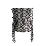 Argyle off shoulder T