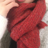 Khi ボカシ ラベル ソフト スカーフ マフラー
