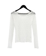 Brin See-through Lace Top