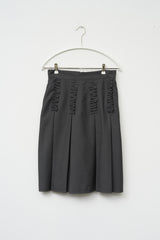 (W) Tes Pintuck Pleats Skirt