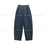 Deez Back Pocket Washed Denim Balloon Pants