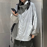 peacock hooded windbreaker