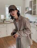Scuz seersucker check shirt
