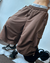 STRING 🤎 BALLOON PARACHUTE ツータックバミューダ 🤎🤍🩶🖤4COLOR