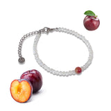Plum stone bracelet