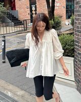 Vantine shirring blouse