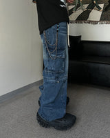[Can be worn as shorts] SH ユーティリティカーゴデニムパンツ