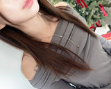 Quiet Drop Y Necklace