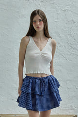 Lily frill sleeveless knit_ivory