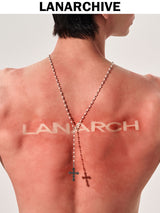 [1159] Cross Rosarium Necklace