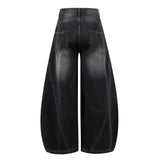 Raven Washed Balloon Denim Pants
