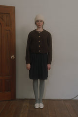 Nutty cable cardigan_brown