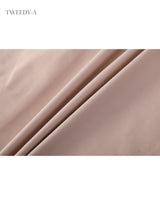 May pintuck flare long skirt