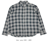 No.1335 E ピグメントチェックシンシャツ (4color)