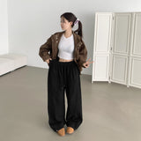 BASIC / ツーウェイヘムスナップバンディングスリットワイドフィットコットンパンツ