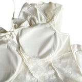 Lace Frill Two-Way Built-In Bra Sleeveless Top
