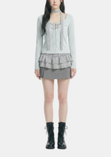 Sophie Dot Layered Cardigan Set