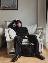 Chief Deep Pintuck Wool Slacks