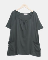 キャロットルーズフィットショートスリーブポケットTシャツ