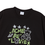 25SS ユニバースドローイングショートスリーブTシャツ ブラック