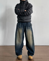 Marine Curved Denim Pants