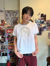 Unicorn ホースシューリンガークロップショートスリーブ White