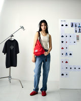 [UPDRAFT]LOGO PATCH NYLON BAG RED