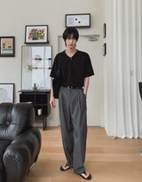 スラップVネックハーフTシャツ
