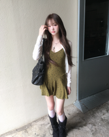 Slim crop cardigan