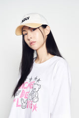 25SS ピグ/バイオ ウォッシュレザーパッチボールキャップ イエロー