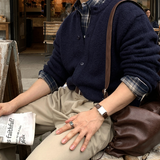 Landwai 3171 Daily Overfit Check Long Sleeve Shirt