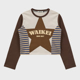 (WOMEN) スターウィズストライプTシャツ