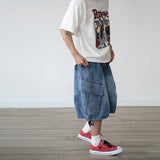 ADU CARGO BERMUDA DENIM PANTS