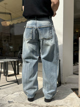 Dade incision denim pants