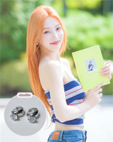 [Hearts2Hearts Ian Piercing] Diamond Ring Huggies Piercing - Silver Color