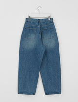 [unisex] Ryuaf Washing Wide Denim Pants