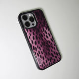 Wild Luxe Leopard Phone Case Berry (BK_Epoxy)