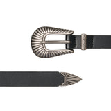 BL017 Setup Western Unisex Leather Belt 15 mm (2 Colors)