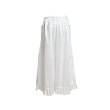 (2color) Frill Wide Ribbon Banding Pants