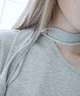 Club E Scarf Tee (Gray)