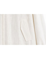 Nova Linen Sheer Summer Blouson Ivory