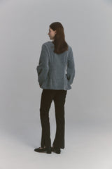 Angora Flare Sweatshirt Charcoal