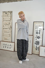 VINTAGE P. DYEING CUT-OUT BOX TEE (Gray)