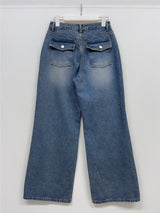 238 Back Pocket Semi-Bootcut Denim Pants
