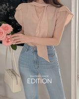 【MADE】Tie blouse