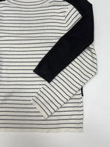 シューペンボーダータートルネックニットTシャツ