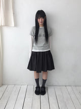 フラワーコサージュハーフニット
